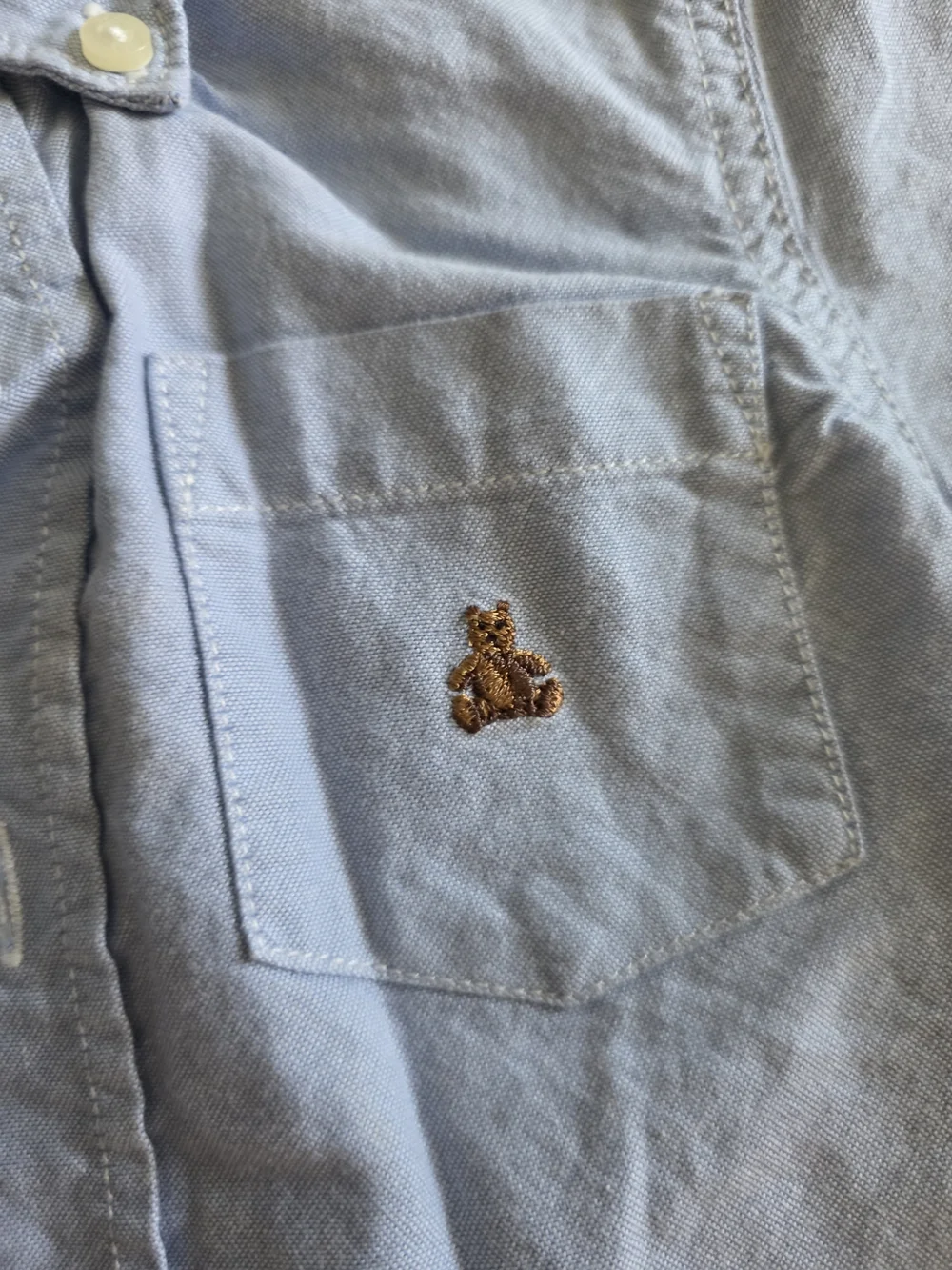 GAP Light Blue Button-Down Shirt with Chest Pocket